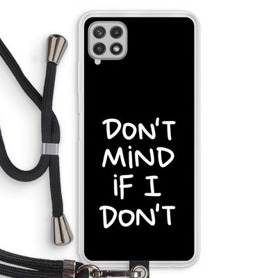 Don't Mind: Samsung Galaxy A22 4G Transparant Hoesje met koord