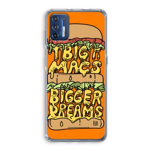 Big Macs Bigger Dreams: Motorola Moto G9 Plus Transparant Hoesje