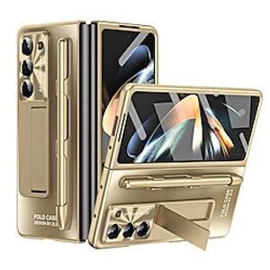 telefoon hoesje Voor Samsung Galaxy Z-vouw 6 Z Fold 5 Z Fold 4 Z Fold 3 Achterkant met standaard en schermbeschermer Potloodhouder PC Lightinthebox