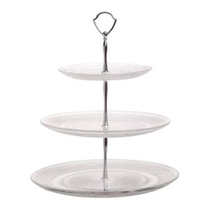 Cosy & Trendy Etagere / Serveertoren Retro - Glas - ø 29 cm - 3-Laags