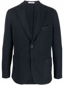 Boglioli blazer en laine à simple boutonnage - Bleu