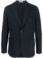 Boglioli blazer en laine à simple boutonnage - Bleu