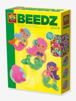 Set van strijkkralen zeemeermin met glittereffect voor kinderen SES Creative meerkleurig