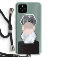 Creatieve toets: Pixel 5a 5G Transparant Hoesje met koord