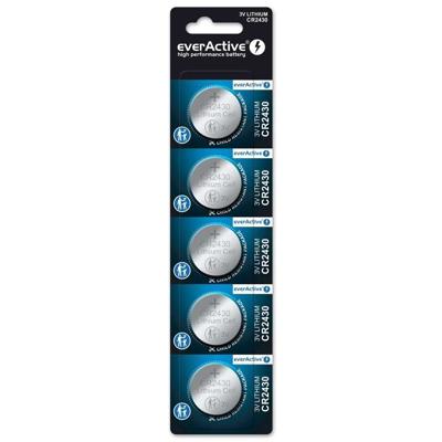 Mini everActive CR2430 lithiumbatterij blister van 5 stuks