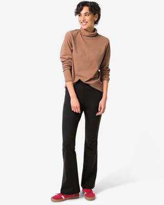 HEMA Dames thermobroek flared zwart (zwart)