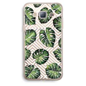 Geometrische jungle: Samsung Galaxy J3 (2016) Transparant Hoesje