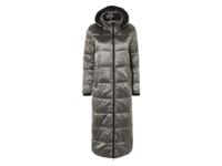 esmara Lange dames winterjas (M (40/42), Zilver)