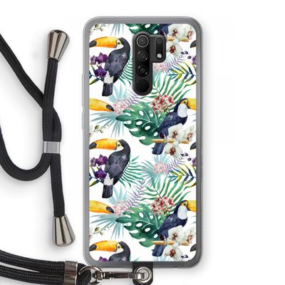 Tukans: Xiaomi Redmi 9 Transparant Hoesje met koord