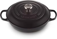 Le Creuset Braadpan Signature - Campagnard - Mat Zwart - ø 30 cm / 3.5 liter