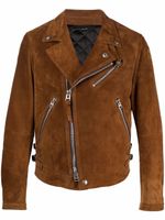 TOM FORD veste de moto à boutonnière croisée - Marron - thumbnail