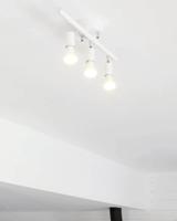 Mat witte plafondlamp met 3 verstelbare E27 fittingen By Rydens Row