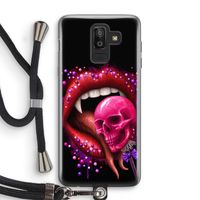 Dodelijk zoet: Samsung Galaxy J8 (2018) Transparant Hoesje met koord