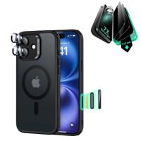 iPhone 16 Classic Hybrid Magnetic Case (Camera Control) & Privacy Screen Protector Bundle - Frosted Black