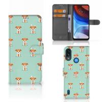 Motorola Moto E7i Power | E7 Power | Telefoonhoesje | Met pasjeshouder | Pups