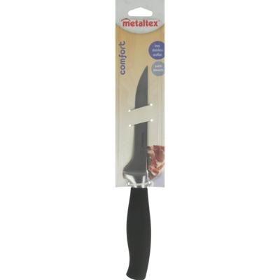Metaltex comfort vleesmes 28 cm zwart/rvs
