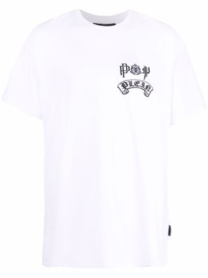 Philipp Plein t-shirt à logo imprimé - Blanc