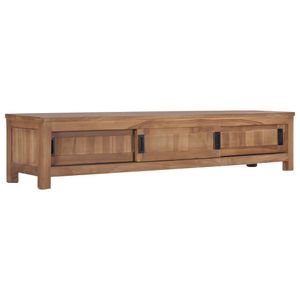 Tv-meubel 150x30x30 cm massief teakhout