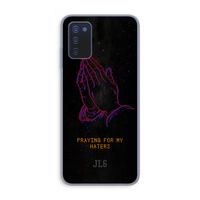 Praying For My Haters: Samsung Galaxy A03s Transparant Hoesje