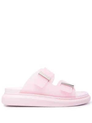 Alexander McQueen claquettes à double brides - Rose
