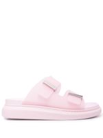 Alexander McQueen claquettes à double brides - Rose