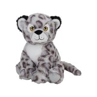 Pluche knuffel sneeuw luipaard van 19 cm