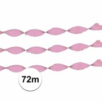 Crepe papier licht roze 24 meter   - - thumbnail