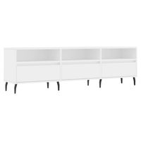 The Living Store Tv-meubel - Tv-kast - 150 x 30 x 44.5 cm - Wit - thumbnail