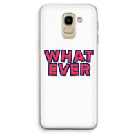 Whatever: Samsung Galaxy J6 (2018) Transparant Hoesje