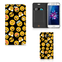 Huawei Y5 2 | Y6 Compact | Hoesje met Magneet | Emoji