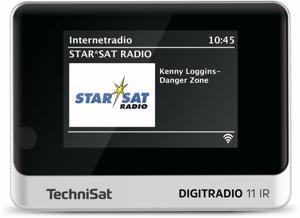 TechniSat DIGITRADIO 11 IR Internetradio DAB+, VHF (FM), Internet Bluetooth, Internetradio, DAB+, FM, WiFi Incl. afstandsbediening, Wekfunctie Zwart/zilver