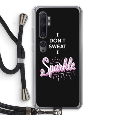 Sparkle quote: Xiaomi Mi Note 10 Pro Transparant Hoesje met koord