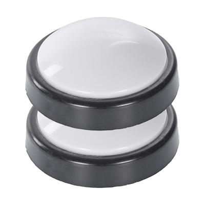 CM Nachtlampjes - 2x - draadloos - wit/zwart - kinderkamer - drukknop - 15 x 5 cm CM Nachtlampjes - 2x - draadloos - wit/zwart - kinderkamer - drukknop - 15 x 5 cm