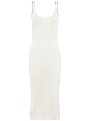 Dion Lee robe mi-longue à dos ouvert - Blanc