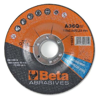 Beta doorslijpschijven tools ø115 mm voor rvs met doorgezet center (10 stuks) Beta doorslijpschijven tools ø115 mm voor rvs met doorgezet center (10 stuks)