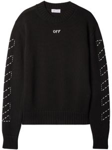 Off-White pull à logo Arrows brodé - Noir