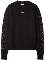 Off-White pull à logo Arrows brodé - Noir - thumbnail