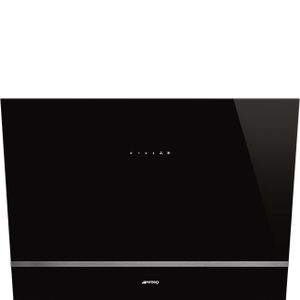 Smeg KV28N afzuigkap Muurmontage Zwart 666 m³/uur A