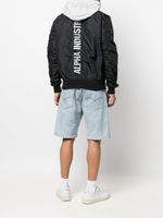 Alpha Industries veste bomber à logo imprimé - Noir