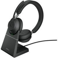 Jabra Evolve2 65, Link380a UC Stereo Desk Stand Zwart Draadloze Headset