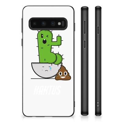 Samsung Galaxy S10 | Bumper Hoesje | Cactus Poo
