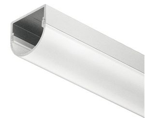 Aluminium LED profiel 18x17mm melkwit 2500mm rond