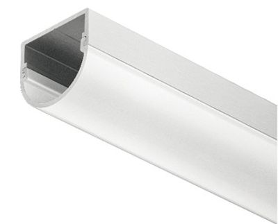 Aluminium LED profiel 18x17mm melkwit 2500mm rond