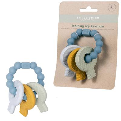 Little Dutch sleutelbos bijtspeeltje - blauw