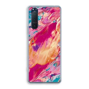 Pastel Echoes: Sony Xperia 5 II Transparant Hoesje
