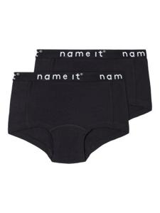 Name it winter ondergoed meisjes - zwart - 2p hipster - NkfHipster