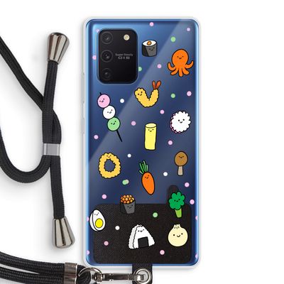 Happy bento friends: Samsung Galaxy Note 10 Lite Transparant Hoesje met koord