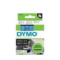 Huismerk DYMO D1 40916/S0720710 Labeltape 9mm Zwart op Blauw - thumbnail