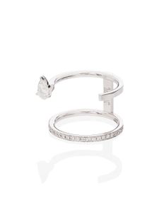 Repossi bague Serti Sur Vide en or blanc 18ct ornée de diamants - Argent