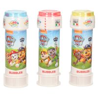3x Paw Patrol bellenblaas flesjes met bal spelletje in dop 60 ml voor kinderen - Bellenblaas